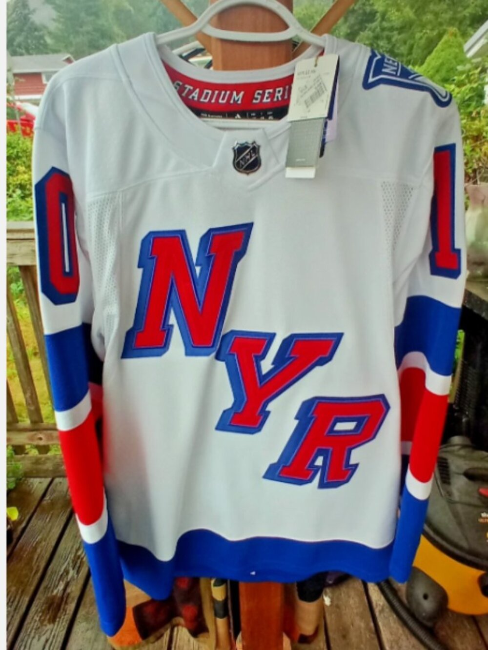 (46)New York Rangers 2024 NHL Stadium Series Artemi Panarin Adidas Hockey Jersey